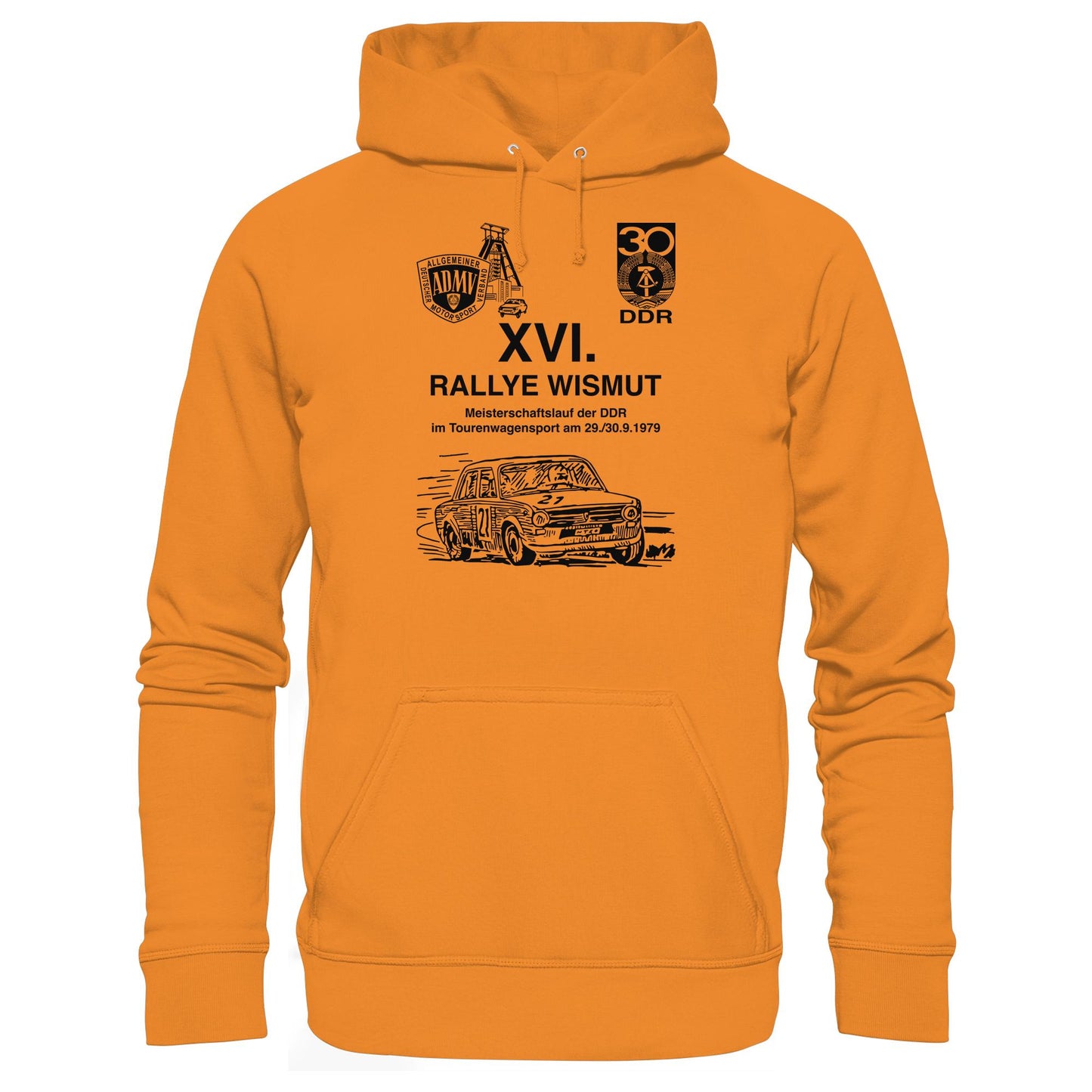 DDR Ostalgie Kapuze / Hoodie Unisex • 16. RALLYE WISMUT, MEISTERSCHAFTSLAUF DER DDR - 1979