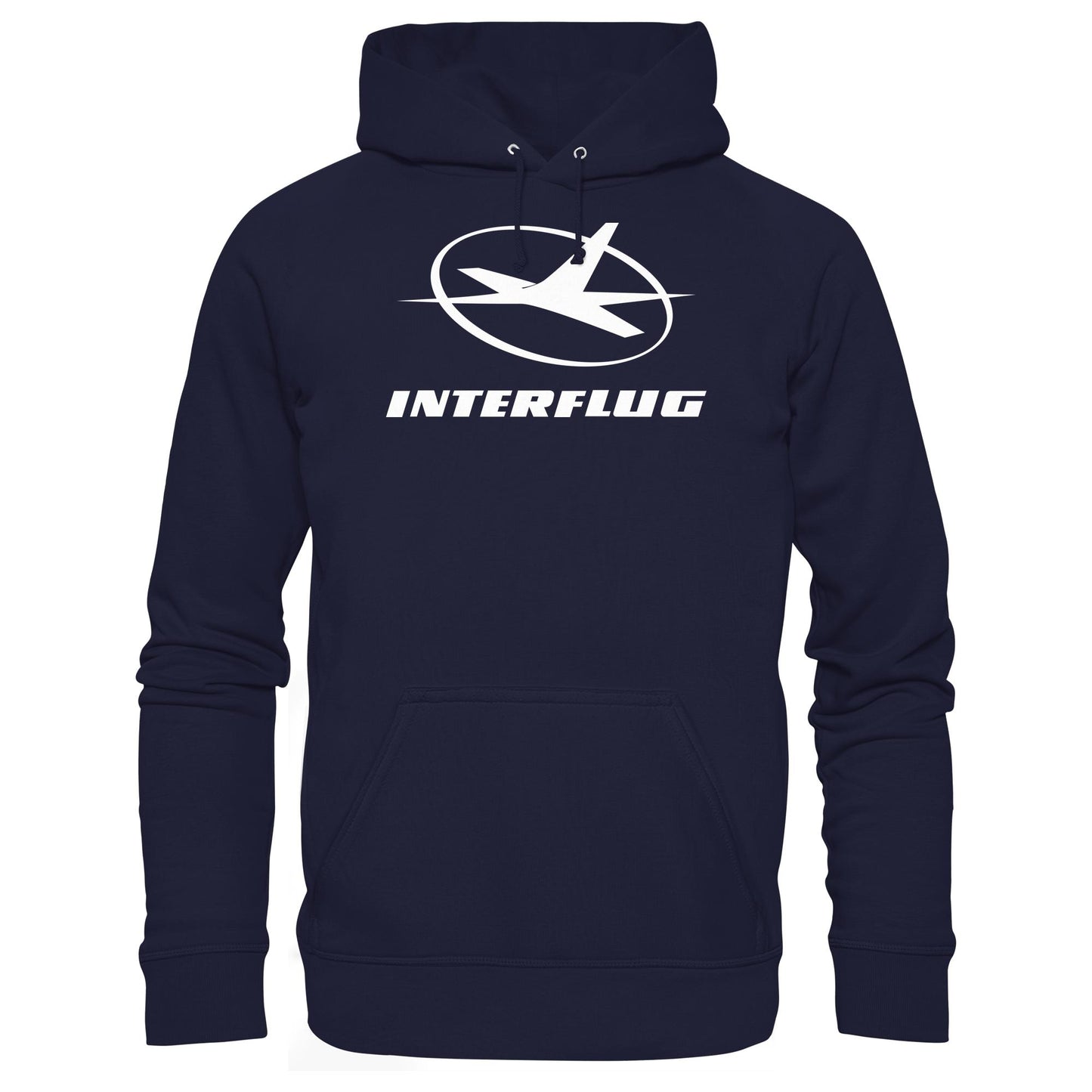 DDR Ostalgie Kapuze / Hoodie Unisex • INTERFLUG MONOCHROM