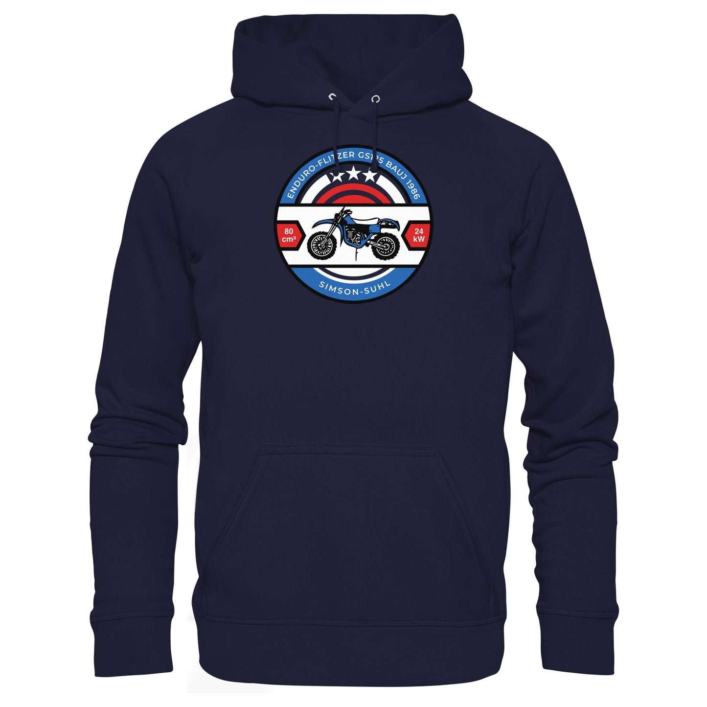 DDR Ostalgie Kapuze / Hoodie Unisex • SIMSON ENDURO GS125 - ORIGINAL BIERDECKEL