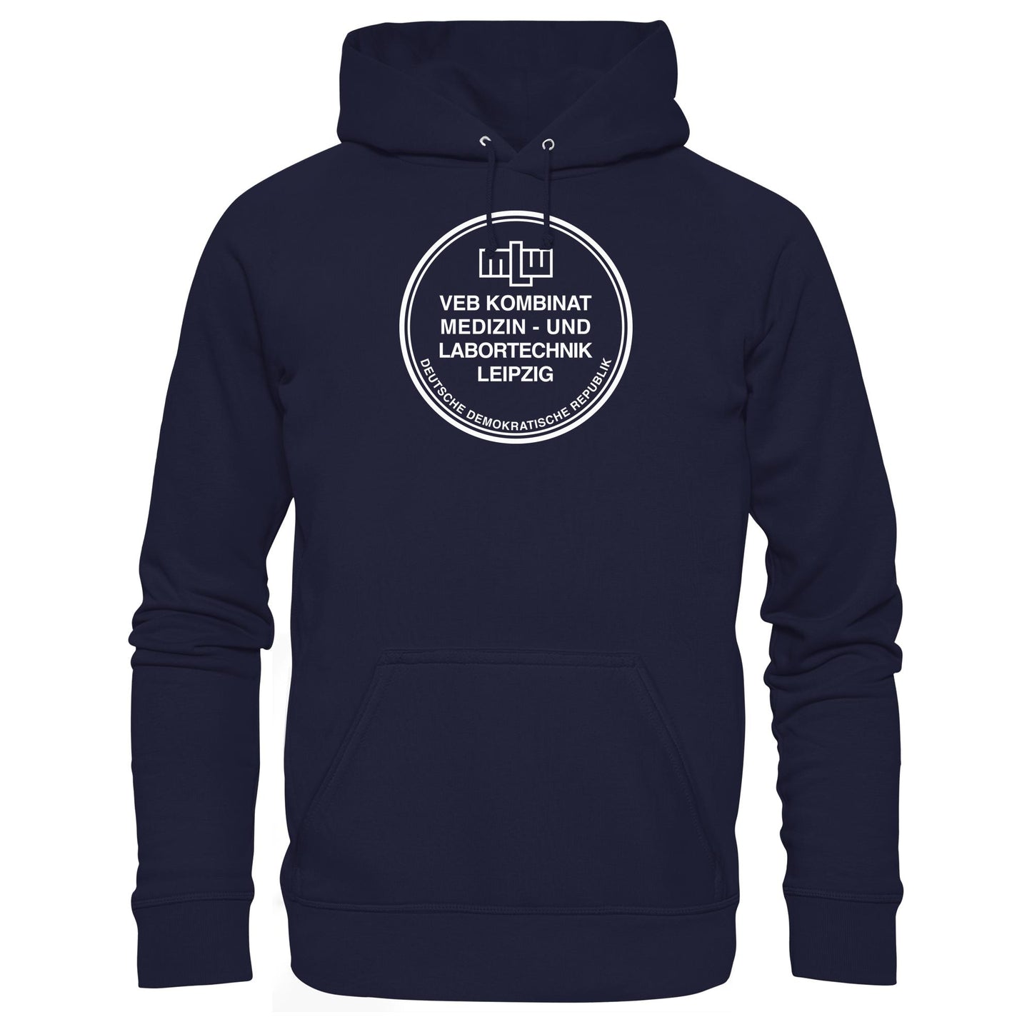 DDR Ostalgie Kapuze / Hoodie Unisex • VEB KOMBINAT MEDIZIN- UND LABORTECHNIK LEIPZIG