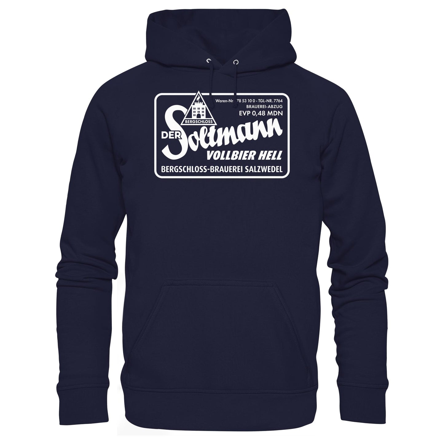 DDR Ostalgie Kapuze / Hoodie Unisex • BERGSCHLOSS SALZWEDEL SOLTMANN BIERE