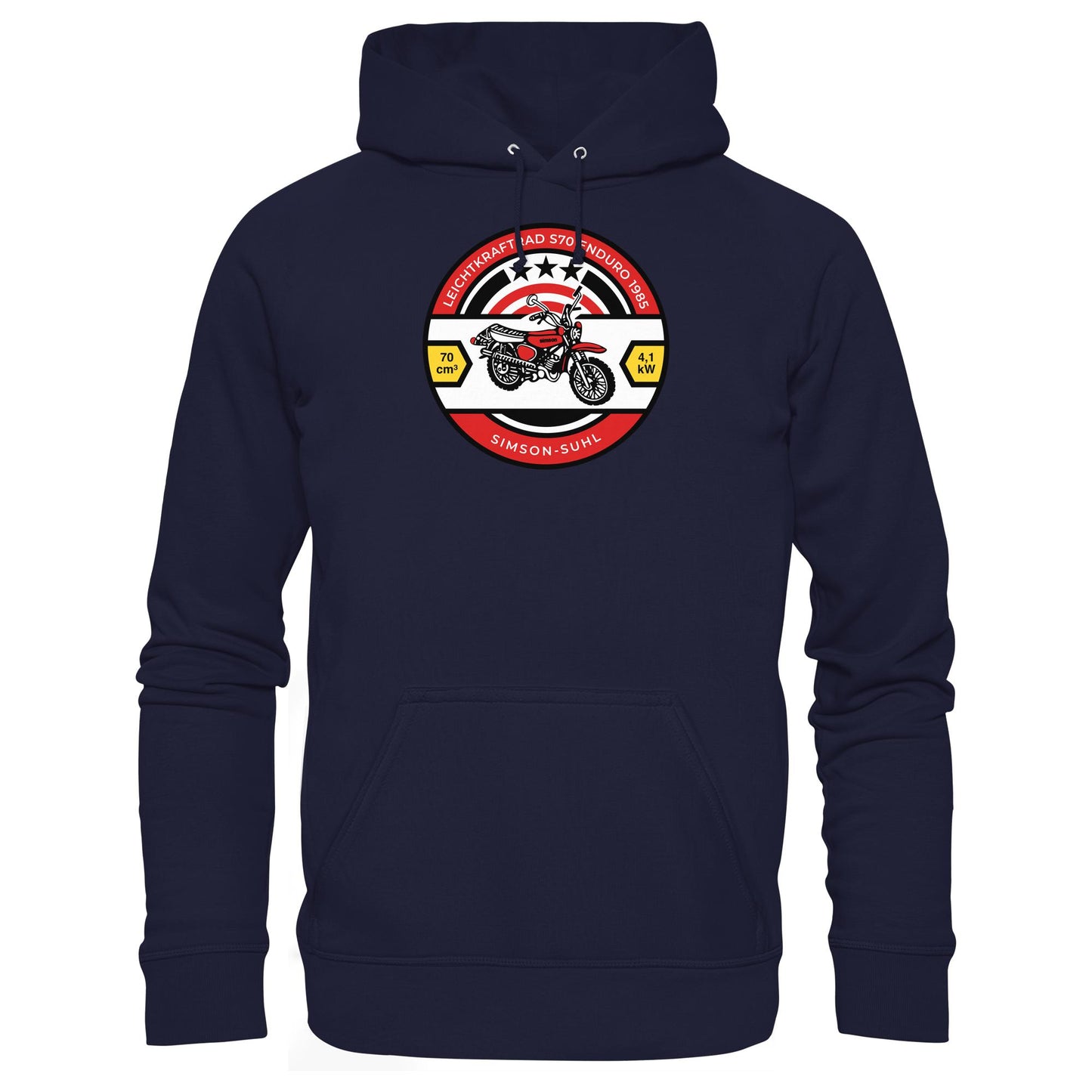 DDR Ostalgie Kapuze / Hoodie Unisex • SIMSON S70 - ORIGINAL BIERDECKEL