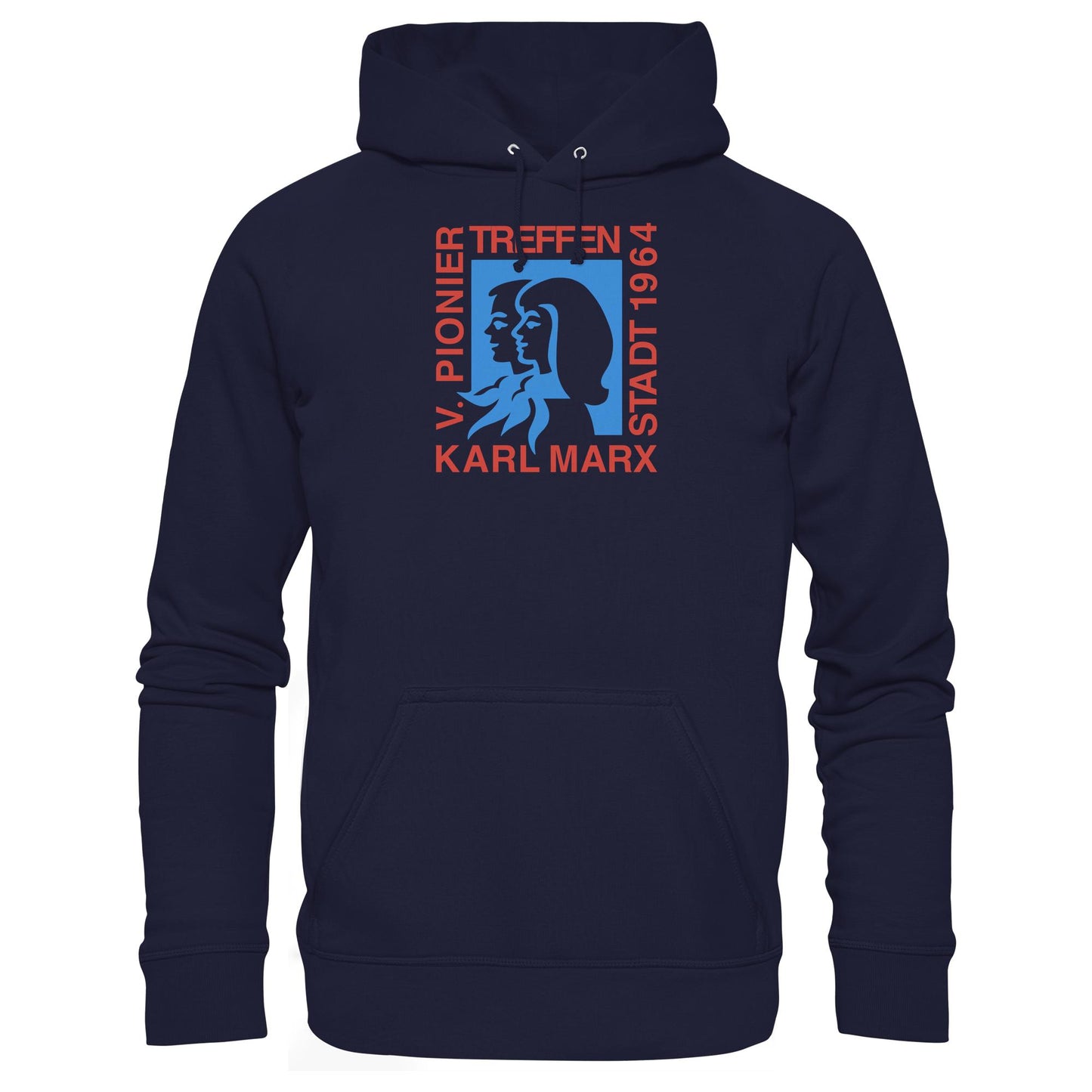 DDR Ostalgie Kapuze / Hoodie Unisex • 5. PIONIERTREFFEN KARL-MARX-STADT