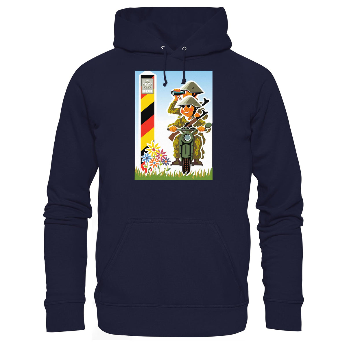 DDR Ostalgie Kapuze / Hoodie Unisex • NVA-GRENZTRUPPEN (ORIGINAL-PLAKAT)