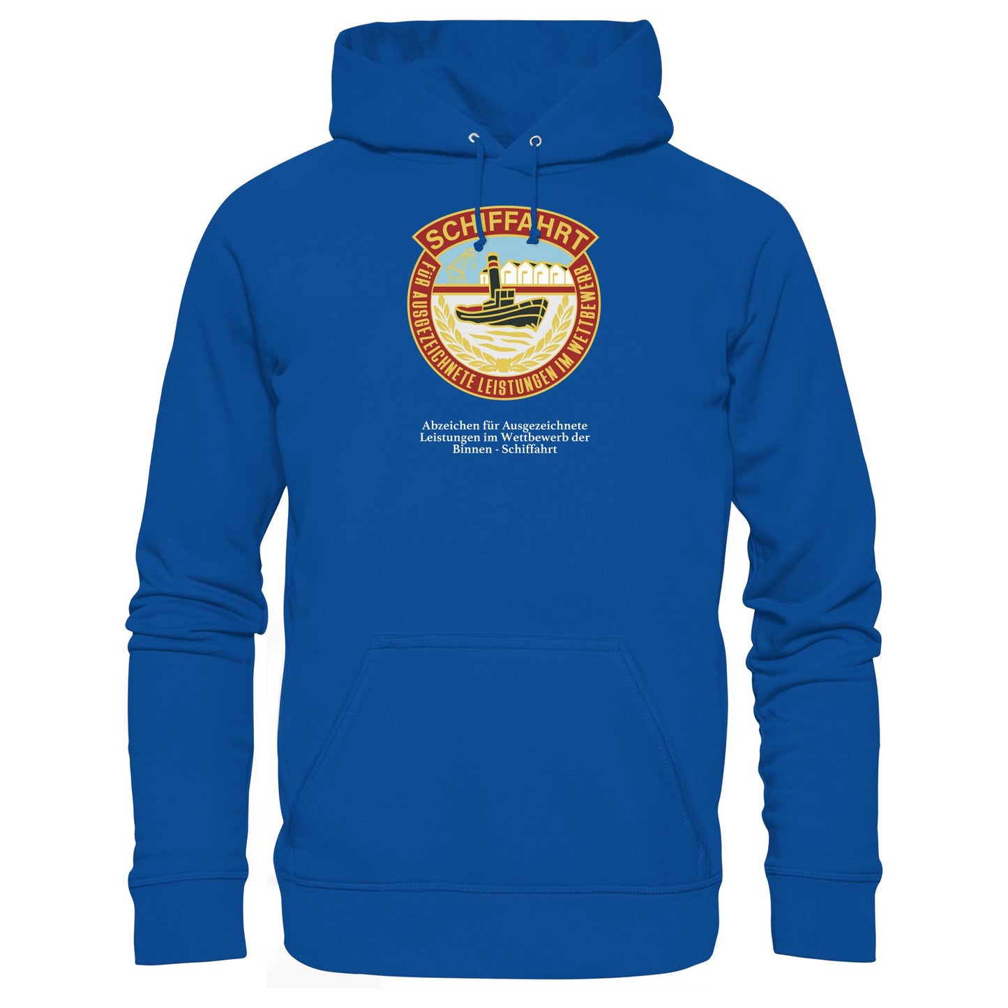 DDR Ostalgie Kapuze / Hoodie Unisex • BINNEN-SCHIFFAHRT - ABZEICHEN FÜR AUSGEZEICHNETE LEISTUNGEN