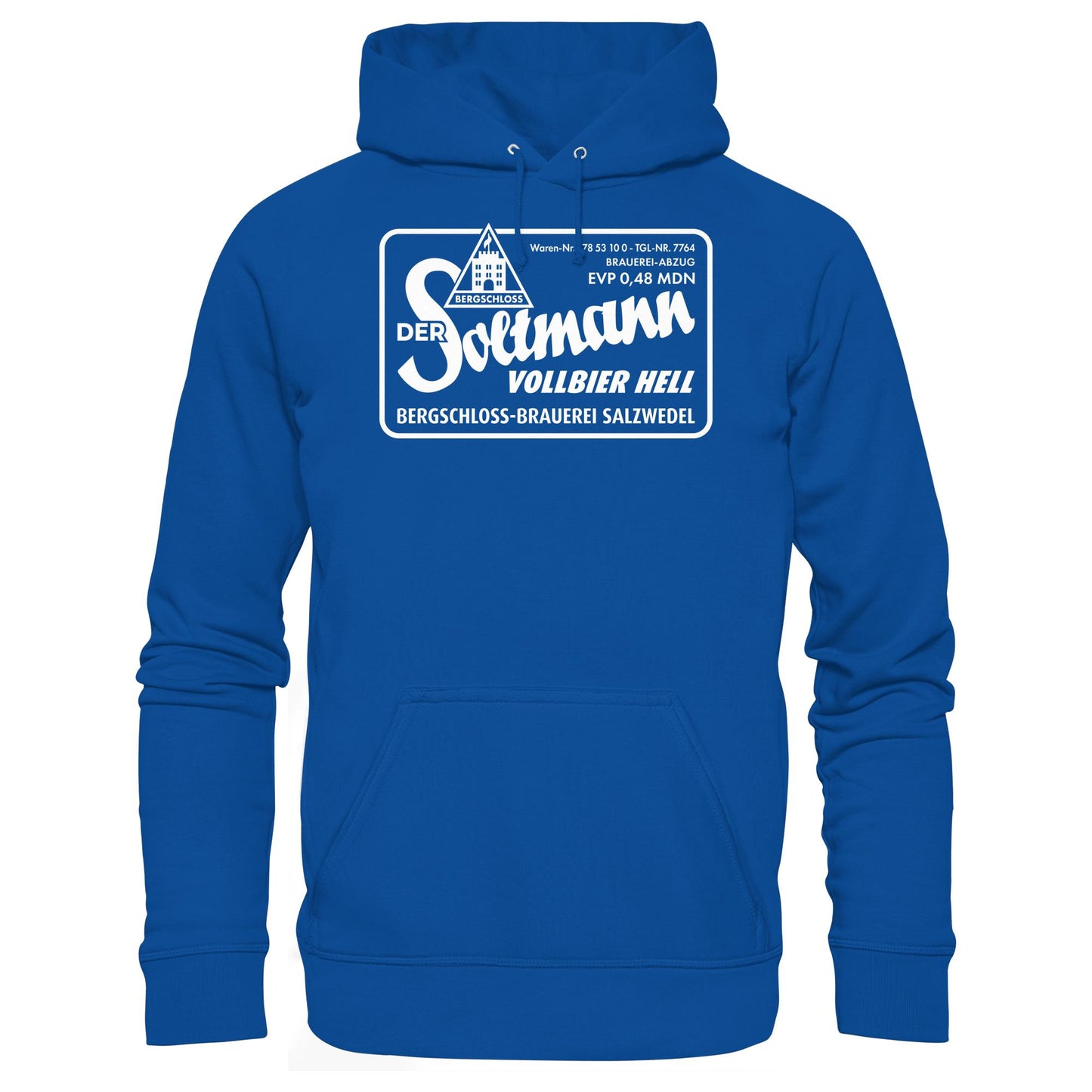 DDR Ostalgie Kapuze / Hoodie Unisex • BERGSCHLOSS SALZWEDEL SOLTMANN BIERE