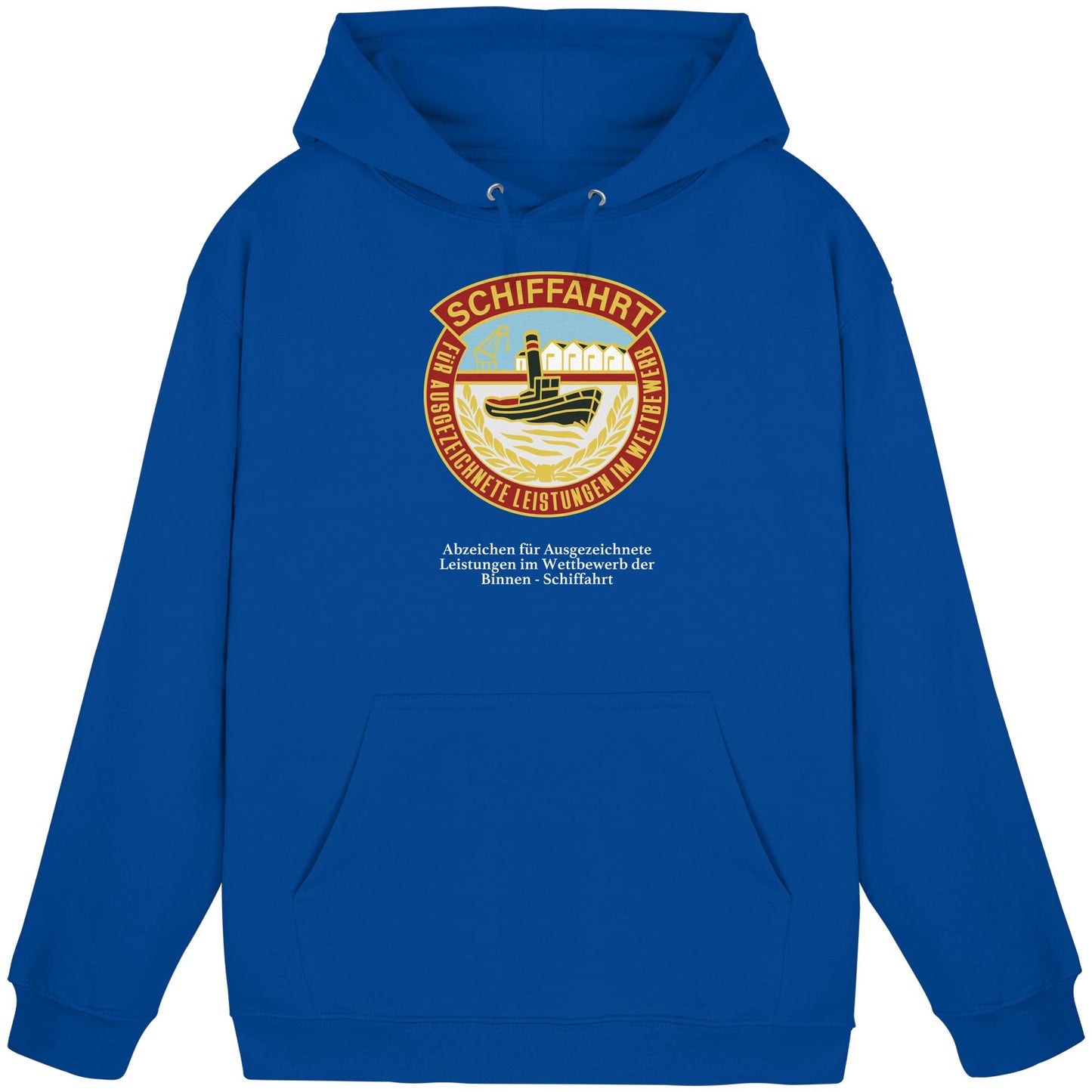 DDR Ostalgie Kapuze / Hoodie Unisex • BINNEN-SCHIFFAHRT - ABZEICHEN FÜR AUSGEZEICHNETE LEISTUNGEN