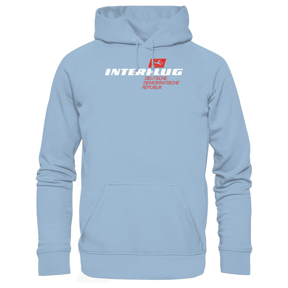 DDR Ostalgie Kapuze / Hoodie Unisex • INTERFLUG - DUNKEL