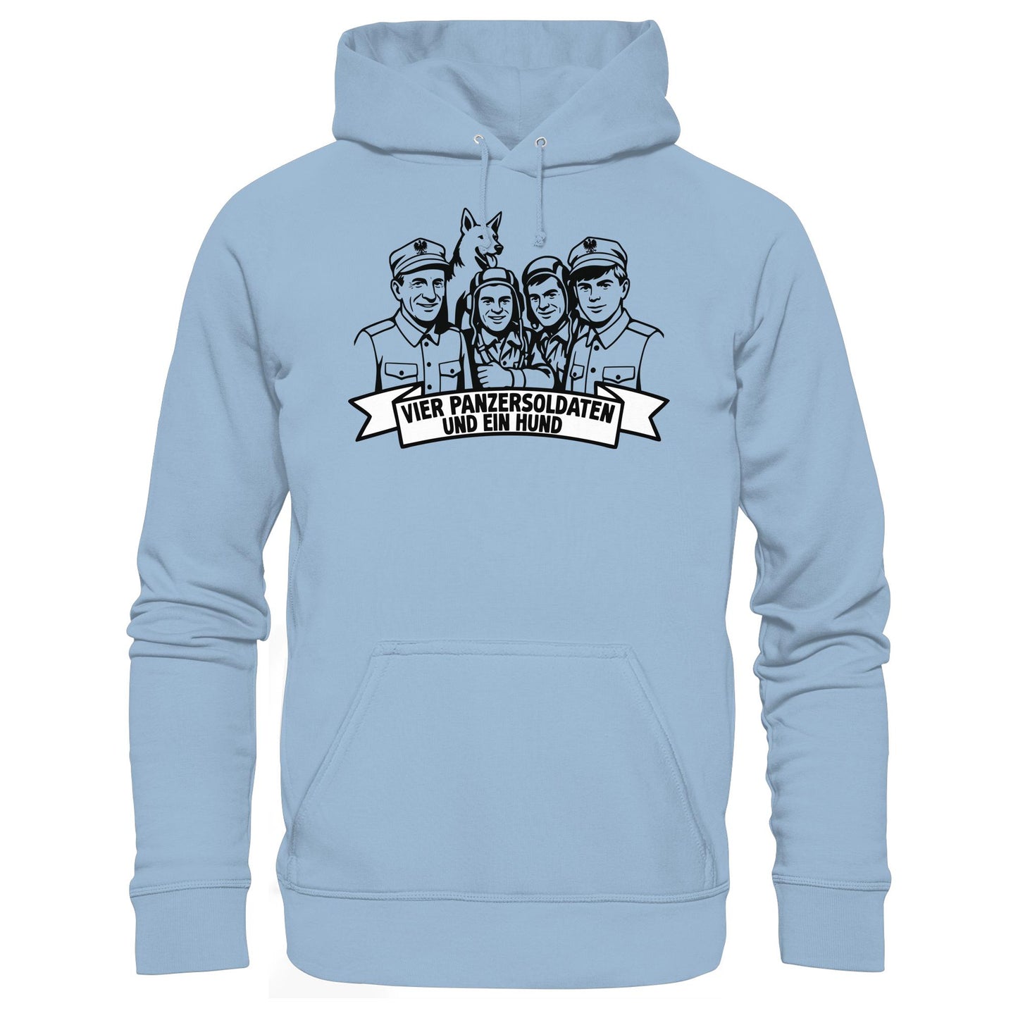 DDR Ostalgie Kapuze / Hoodie Unisex • VIER PANZERSOLDATEN UND EIN HUND