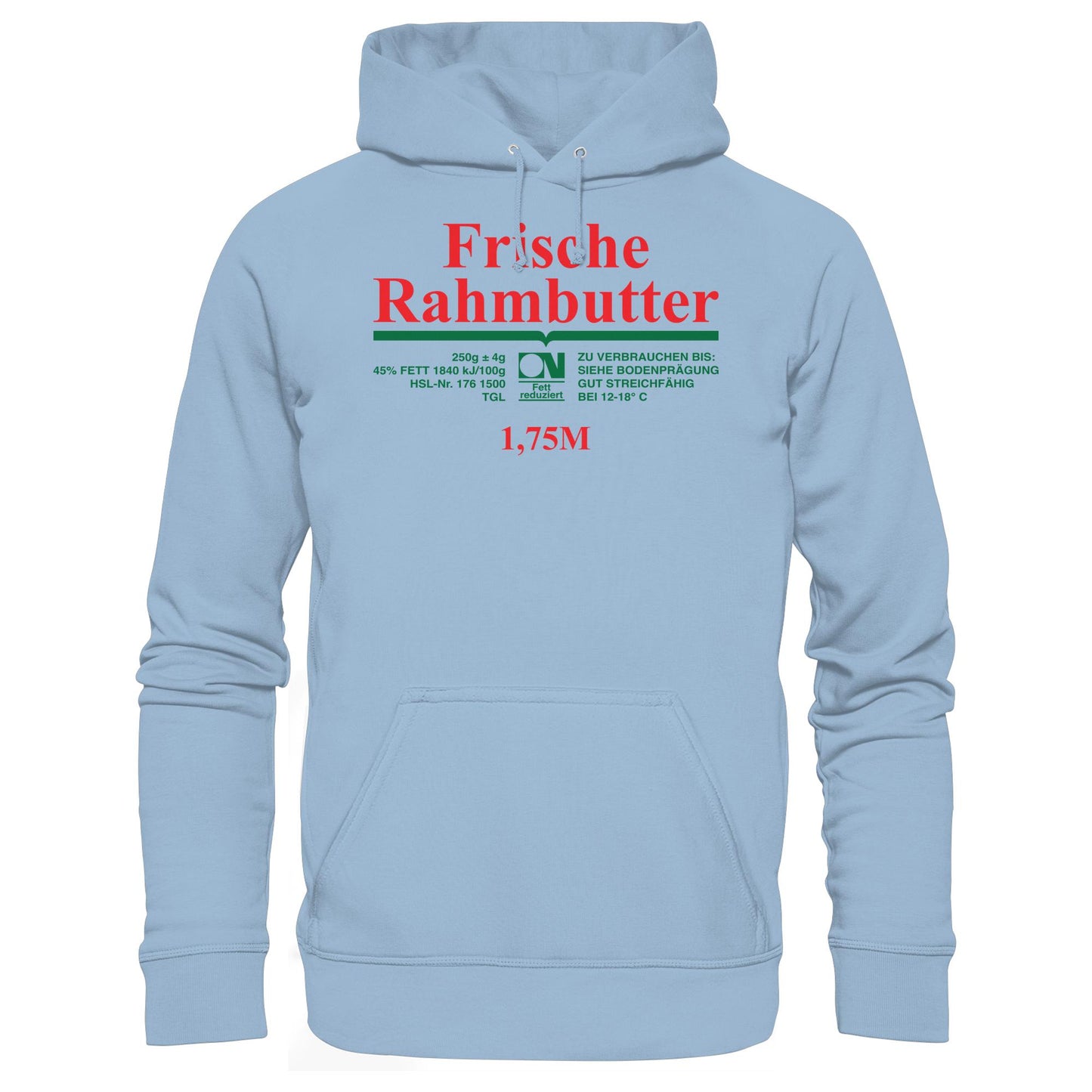 DDR Ostalgie Kapuze / Hoodie Unisex • FRISCHE RAHMBUTTER - KONSUM