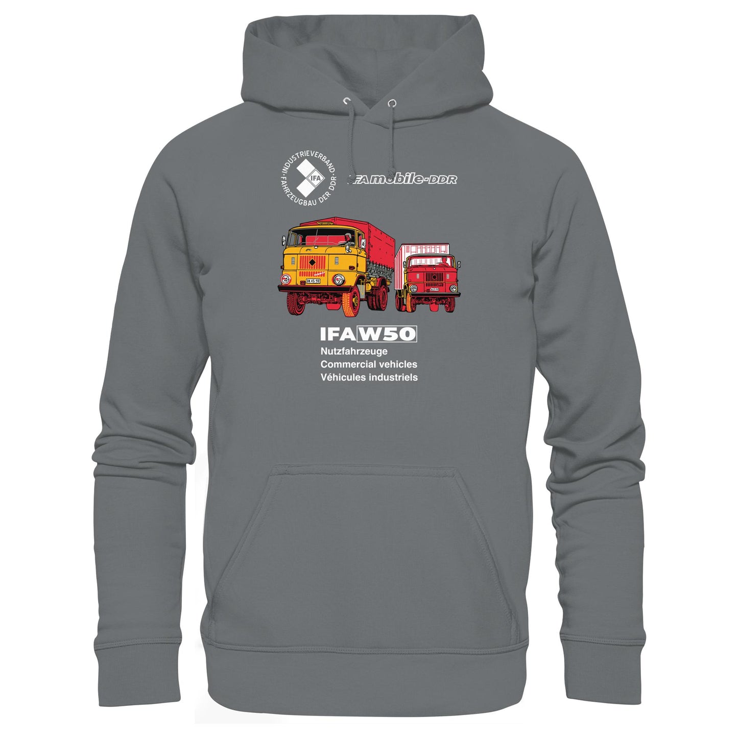 DDR Ostalgie Kapuze / Hoodie Unisex • IFA W50 (ORIGINAL POSTER)
