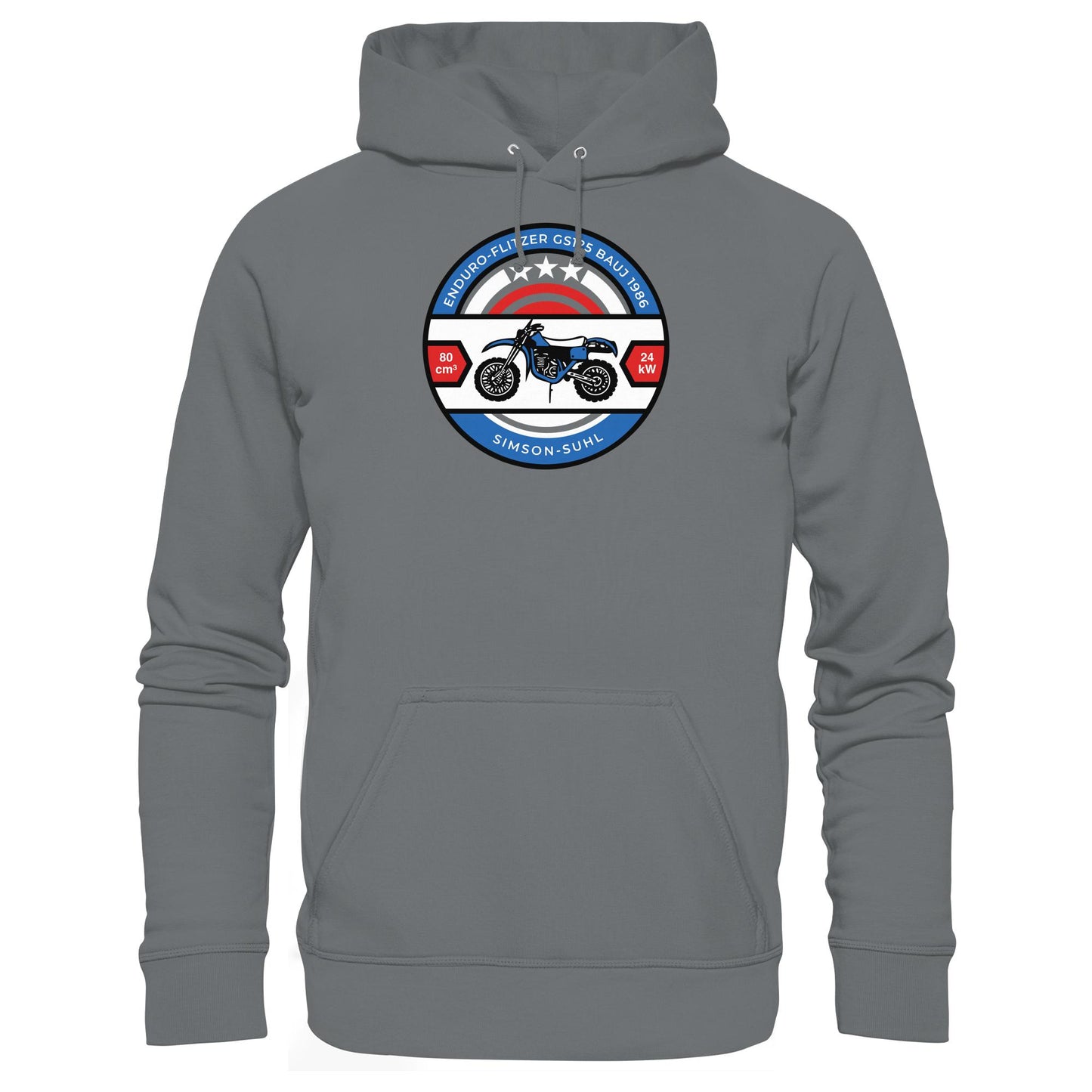 DDR Ostalgie Kapuze / Hoodie Unisex • SIMSON ENDURO GS125 - ORIGINAL BIERDECKEL