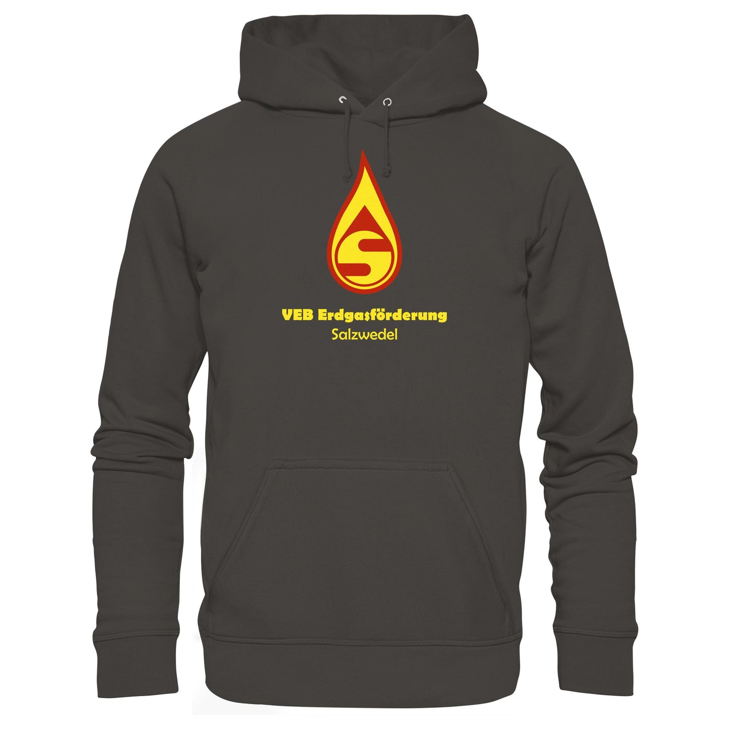 DDR Ostalgie Kapuze / Hoodie Unisex • VEB ERDGASFÖRDERUNG SALZWEDEL