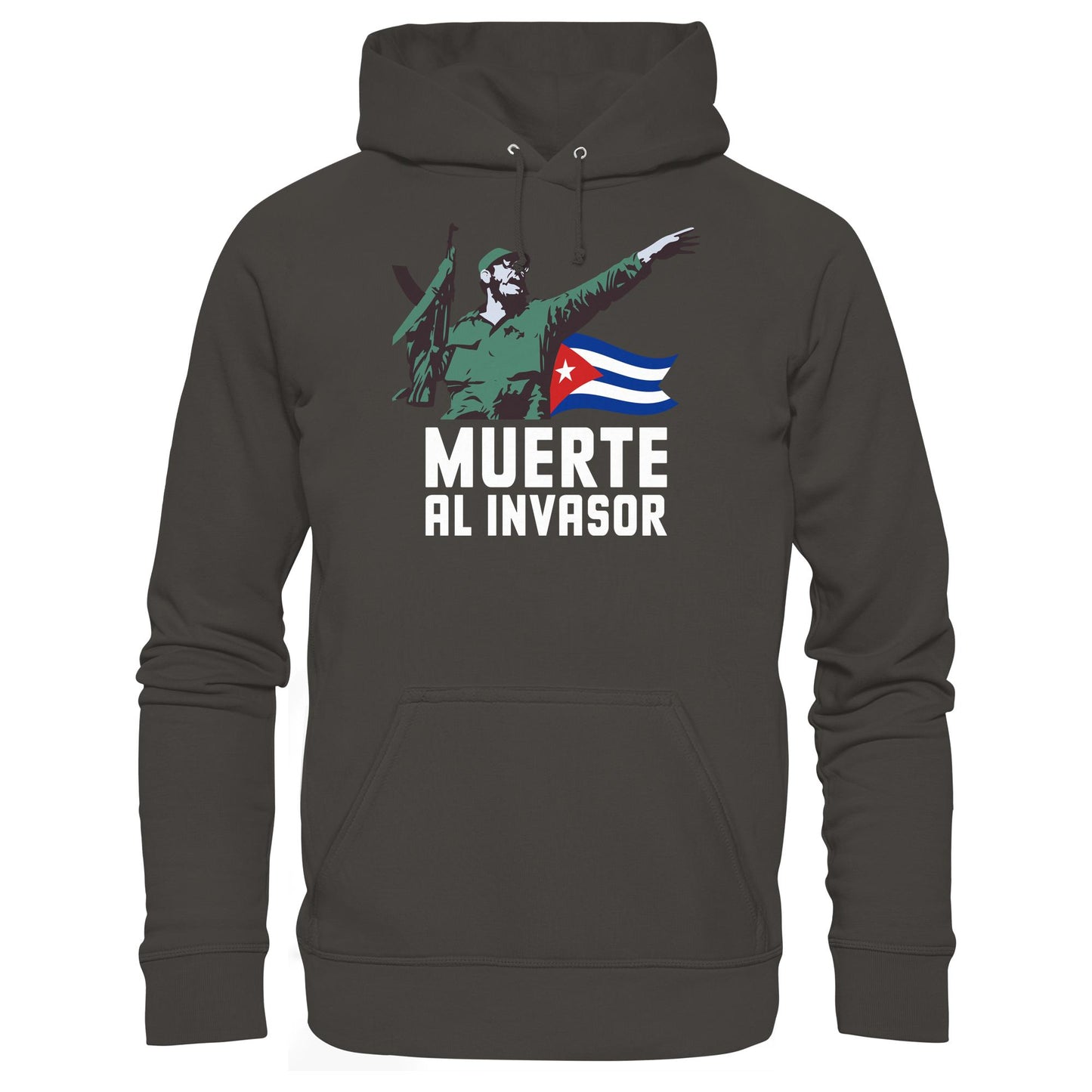 DDR Ostalgie Kapuze / Hoodie Unisex • KUBA - MUERTE AL INVASOR