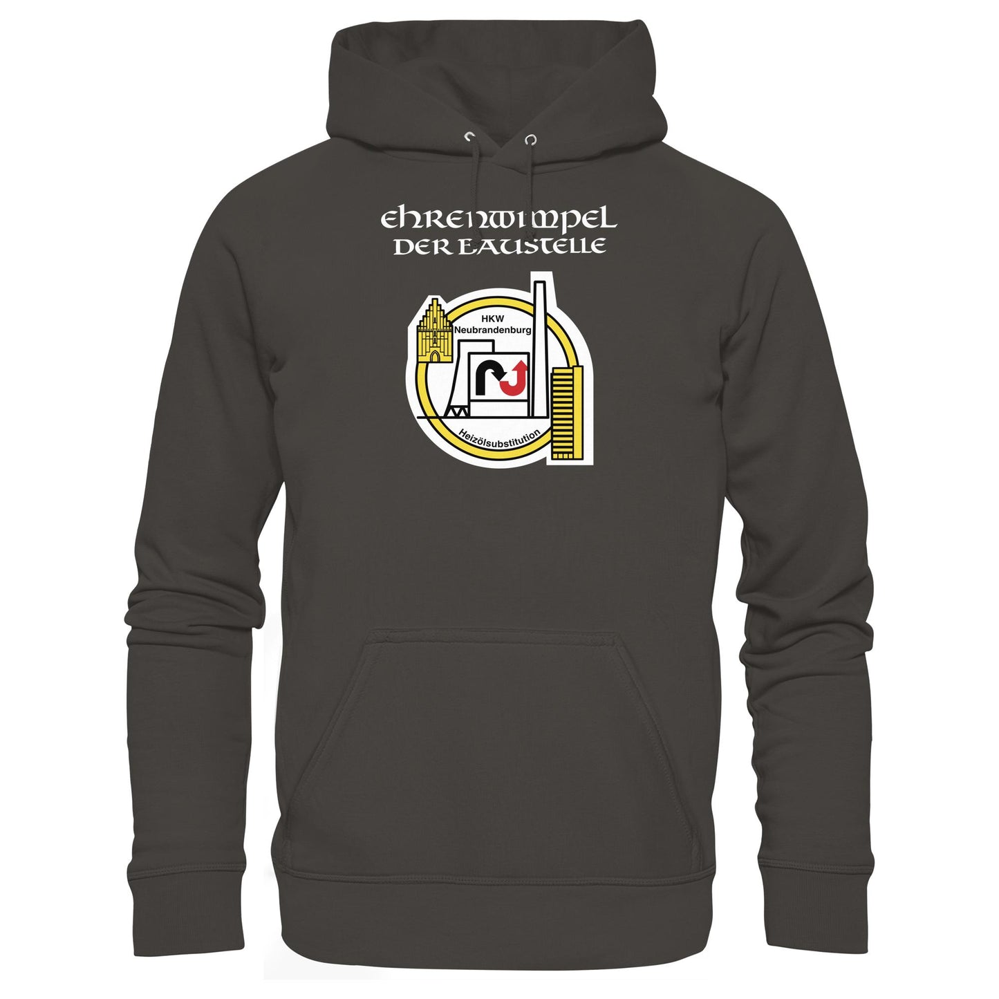 DDR Ostalgie Kapuze / Hoodie Unisex • EHRENWIMPEL HKW NEUBRANDENBURG