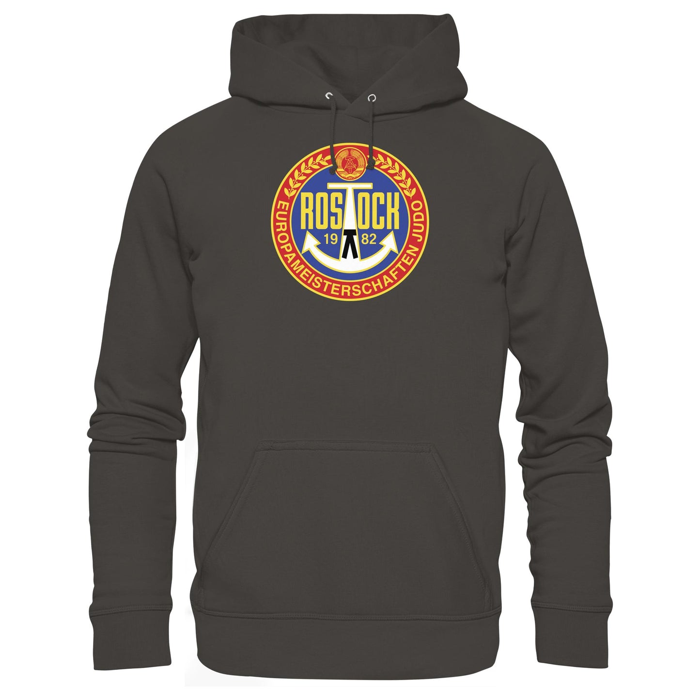 DDR Ostalgie Kapuze / Hoodie Unisex • EUROPAMEISTERSCHAFTEN IM JUDO - ROSTOCK 1982