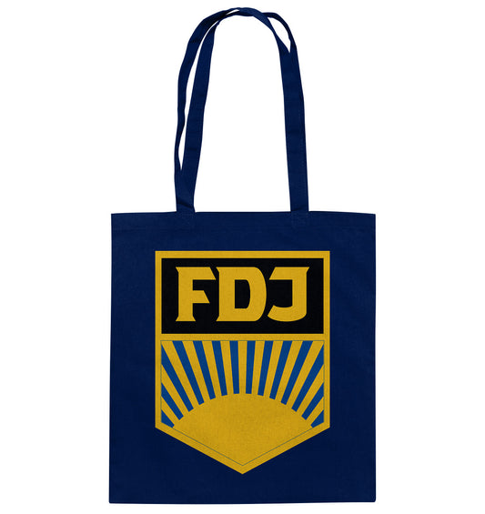 DDR Ostalgie Baumwolltasche • FDJ FREIE DEUTSCHE JUGEND - FARBE