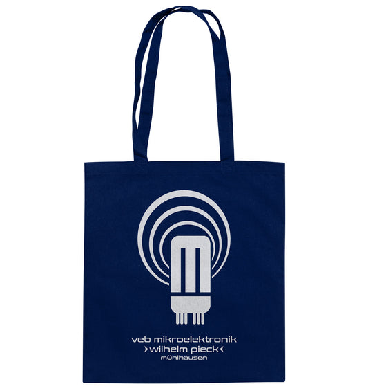 DDR Ostalgie Baumwolltasche • VEB MIKROELEKTRONIK WILHELM PIECK MÜHLHAUSEN