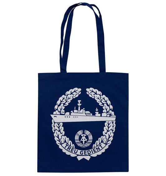 DDR Ostalgie Baumwolltasche • NVA-ORDEN - TREU GEDIENT - MARINE, SEESTREITKRÄFTE