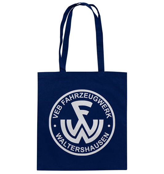 DDR Ostalgie Baumwolltasche • VEB FAHRZEUGWERK WALTERSHAUSEN - dunkel