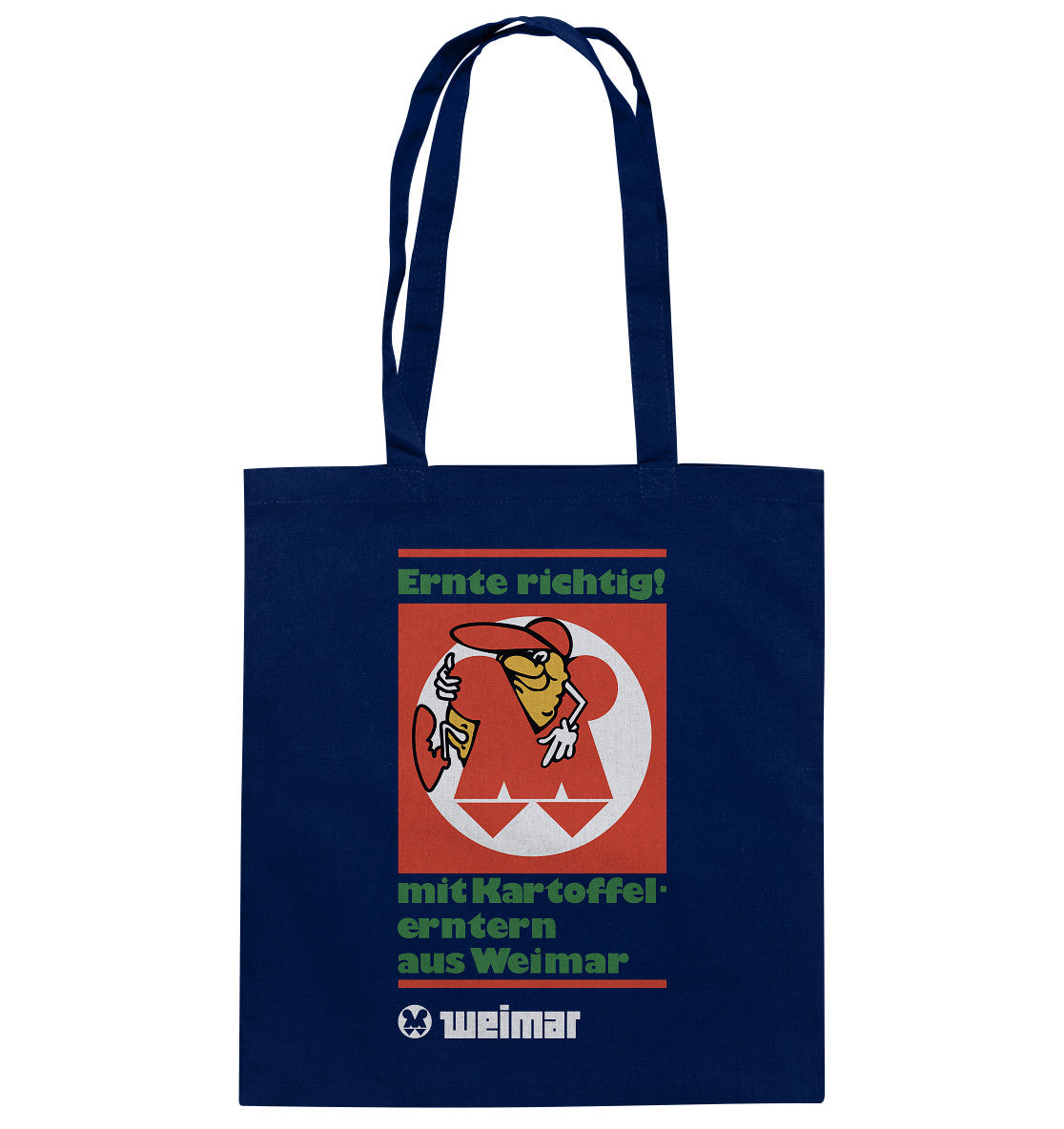 DDR Ostalgie Baumwolltasche • KARTOFFELERNTER AUS WEIMAR