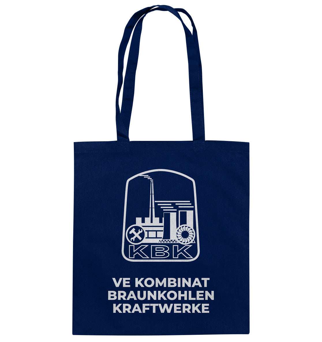 DDR Ostalgie Baumwolltasche • VE KOMBINAT BRAUNKOHLENKRAFTWERKE JÄNSCHWALDE