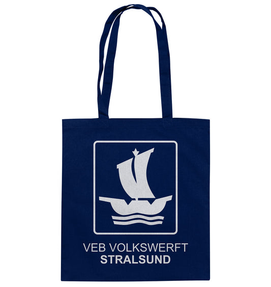 DDR Ostalgie Baumwolltasche • VEB VOLKSWERFT STRALSUND