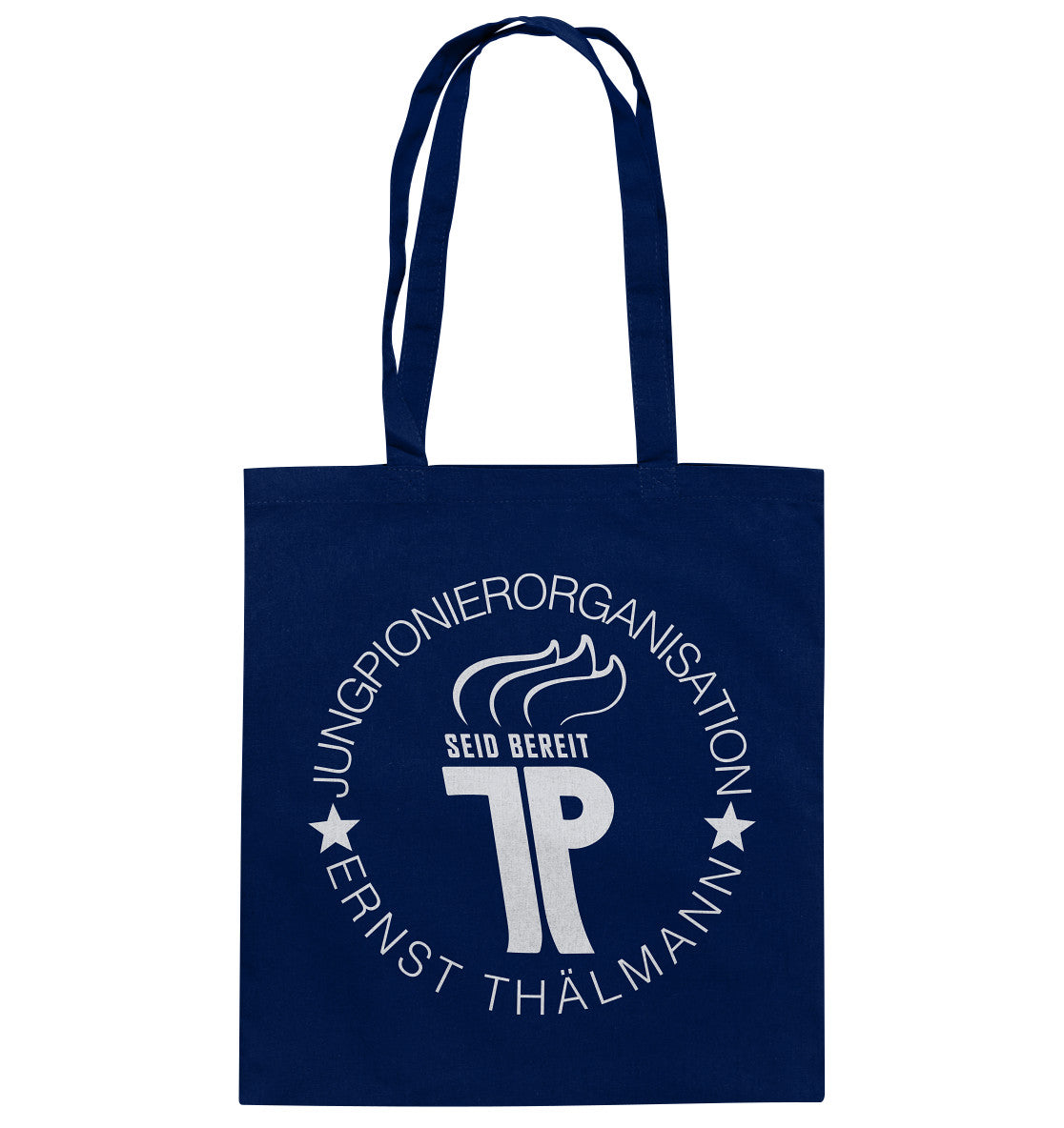 DDR Ostalgie Baumwolltasche • JUNGE PIONIERE - DUNKLE
