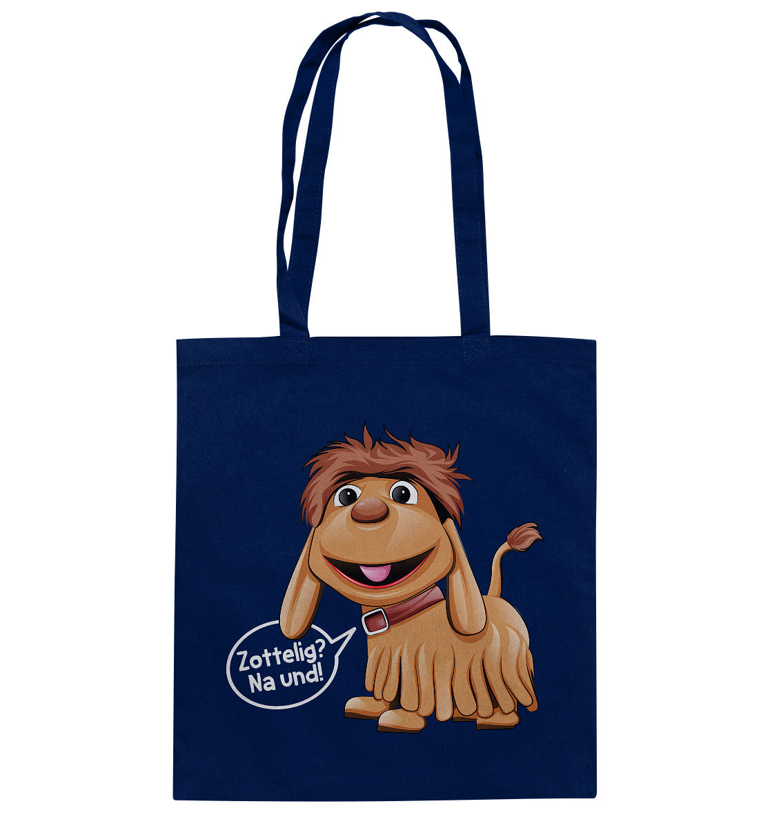 BAUMWOLLTASCHE • UNSER SANDMÄNNCHEN - MOPPI - ZOTTELIG? NA UND!