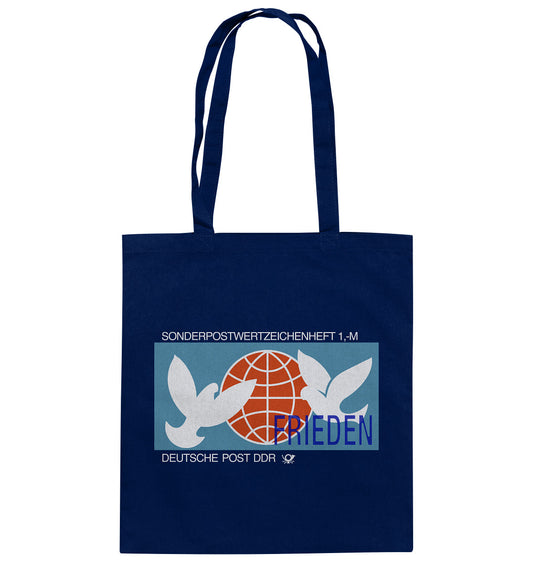 DDR Ostalgie Baumwolltasche • SONDERMARKE FRIEDEN - DDR