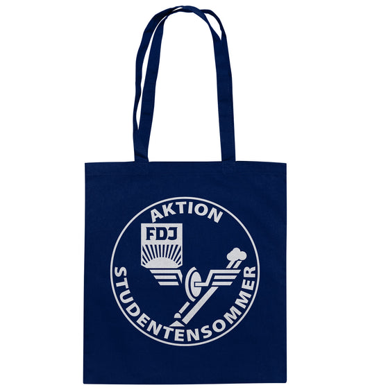 DDR Ostalgie Baumwolltasche • FDJ AKTION STUDENTENSOMMER