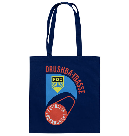 DDR Ostalgie Baumwolltasche • DRUSCHBA TRASSE