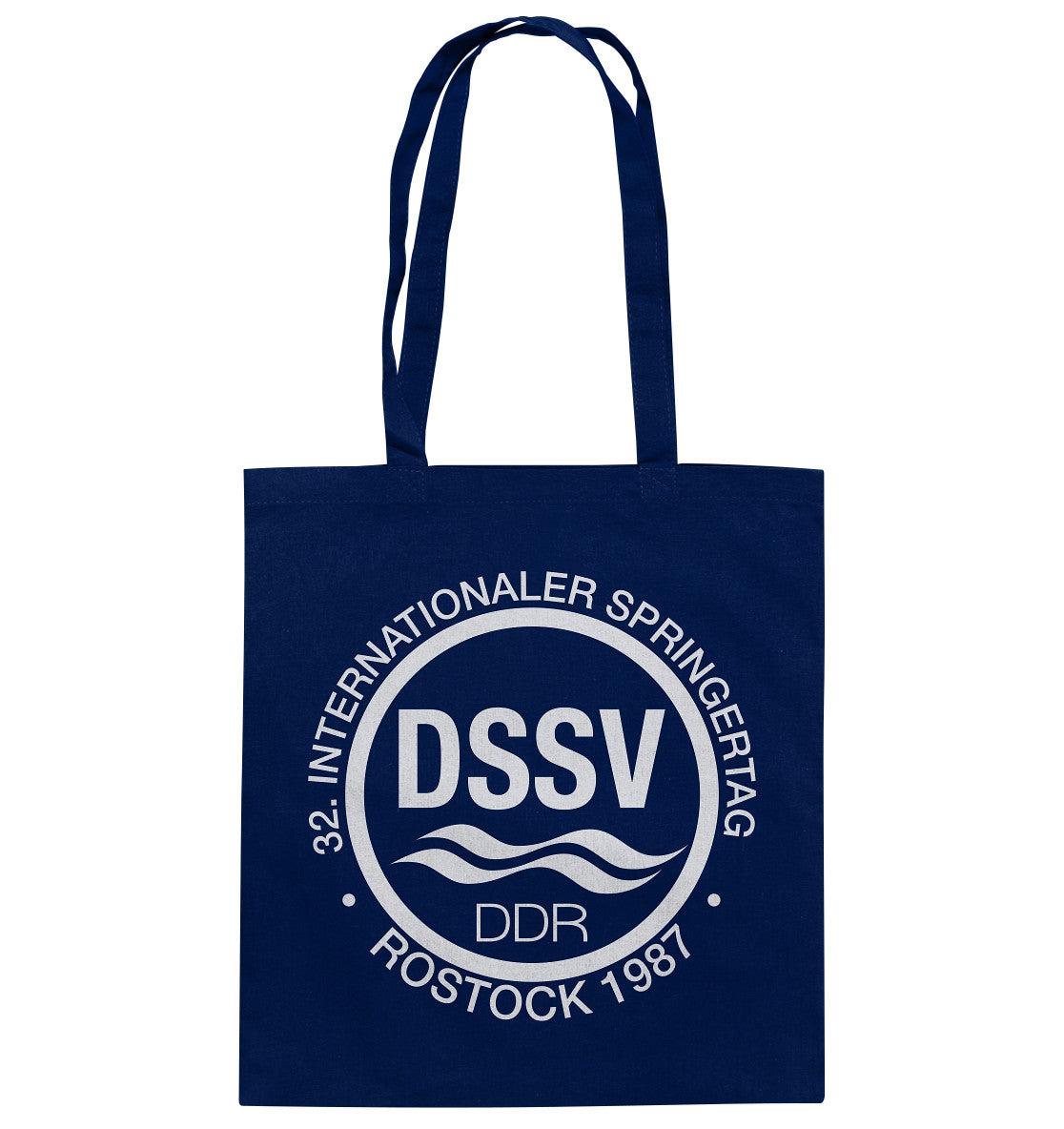 DDR Ostalgie Baumwolltasche • INTERNATIONALER SPRINGERTAG - ROSTOCK 1987
