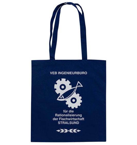 DDR Ostalgie Baumwolltasche • VEB INGENIEURBÜRO STRALSUND