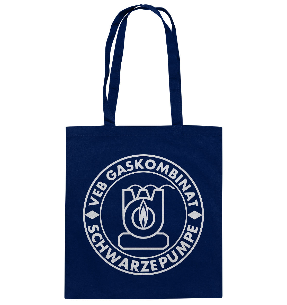 DDR Ostalgie Baumwolltasche • VEB GASKOMBINAT SCHWARZE PUMPE