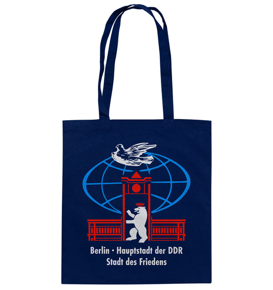 DDR Ostalgie Baumwolltasche • BERLIN - STADT DES FRIEDENS - ORIGINAL WIMPEL