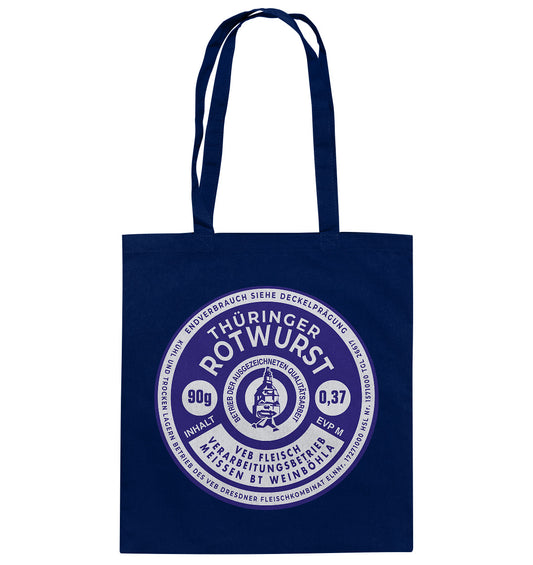 DDR Ostalgie Baumwolltasche • THÜRINGER ROTWURST