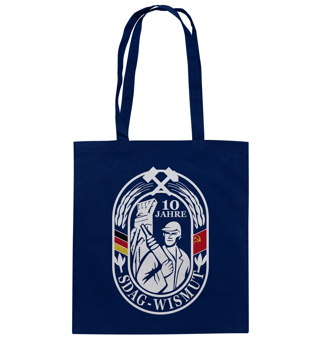 DDR Ostalgie Baumwolltasche • 10 JAHRE SDAG WISMUT