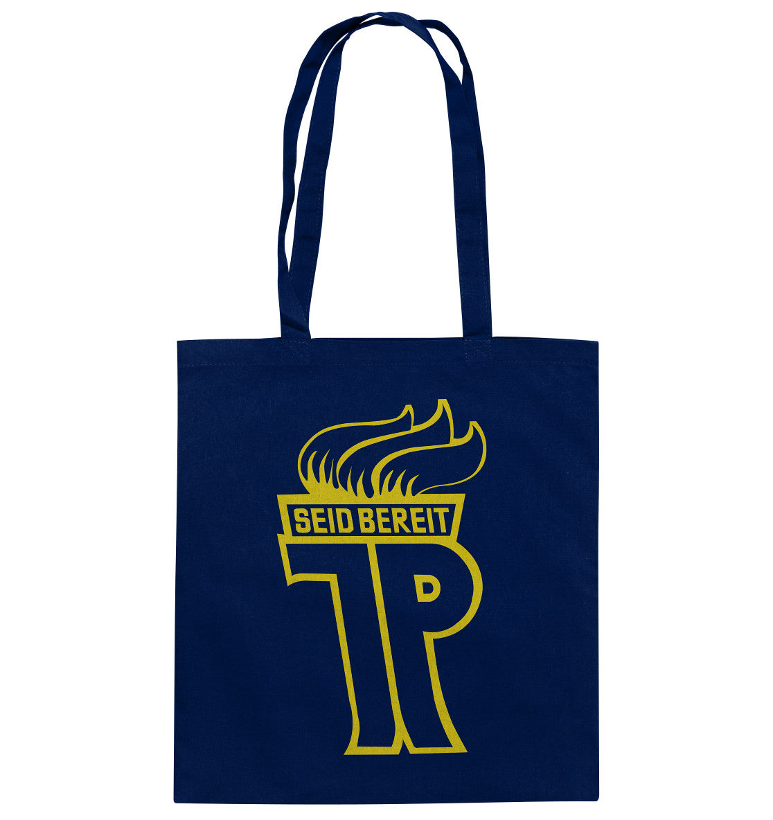 DDR Ostalgie Baumwolltasche •  JUNGE PIONIERE, SEID BEREIT - OUTLINE