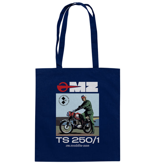DDR Ostalgie Baumwolltasche • MZ TS 250 (ORIGINAL DDR-PLAKAT)