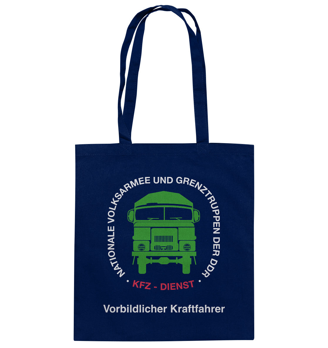 DDR Ostalgie Baumwolltasche • NVA - VORBILDLICHER KRAFTFAHRER