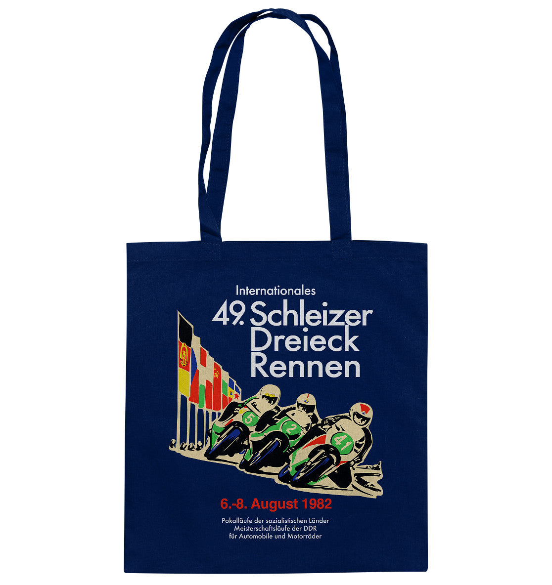 DDR Ostalgie Baumwolltasche • SCHLEIZER DREIECK-RENNEN DDR 1982