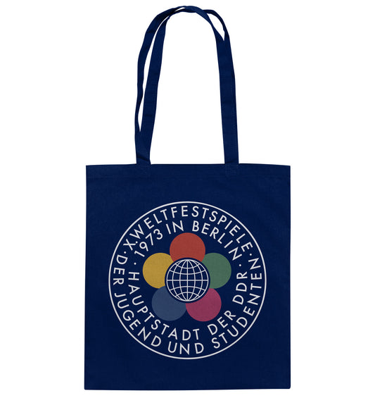 DDR Ostalgie Baumwolltasche • WELTFESTSPIELE 1973 - DUNKEL