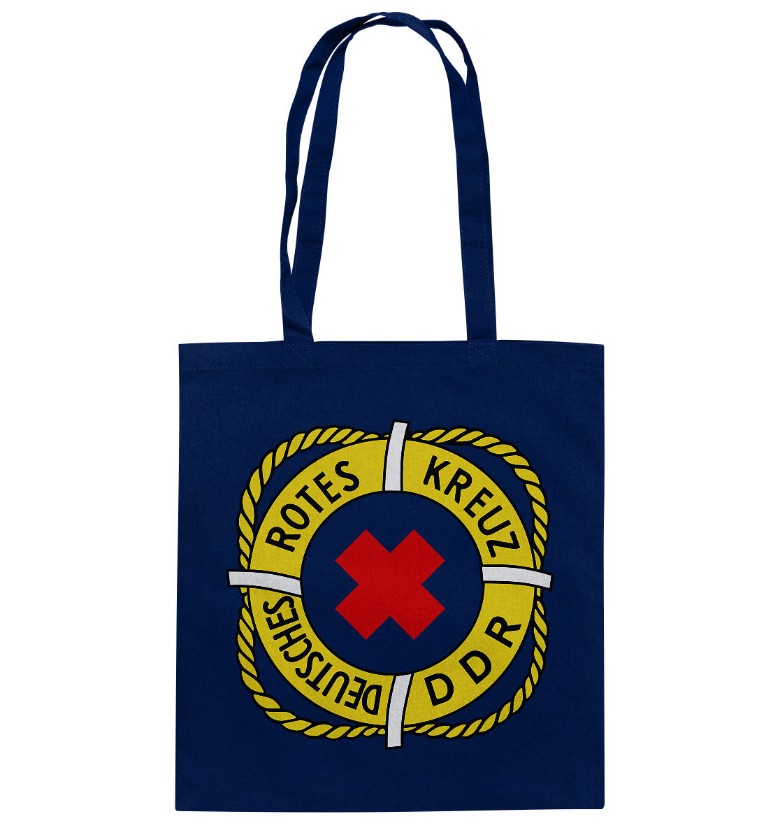 DDR Ostalgie Baumwolltasche • DEUTSCHES ROTES KREUZ DDR RETTUNG