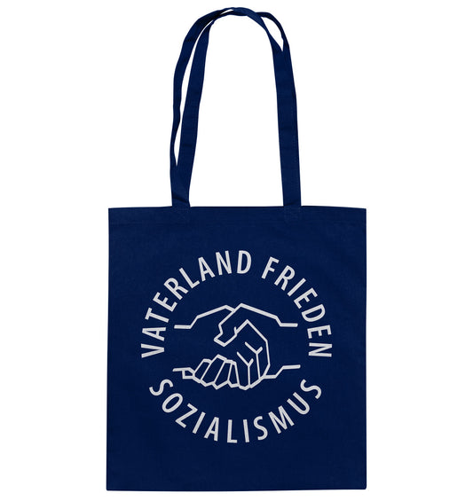 DDR Ostalgie Baumwolltasche • VATERLAND FRIEDEN SOZIALISMUS (DDR LOGO)