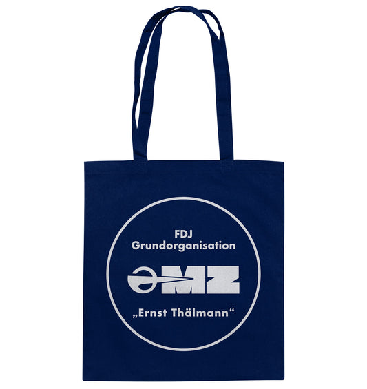 DDR Ostalgie Baumwolltasche • MZ - FDJ GRUNDORGANISATION
