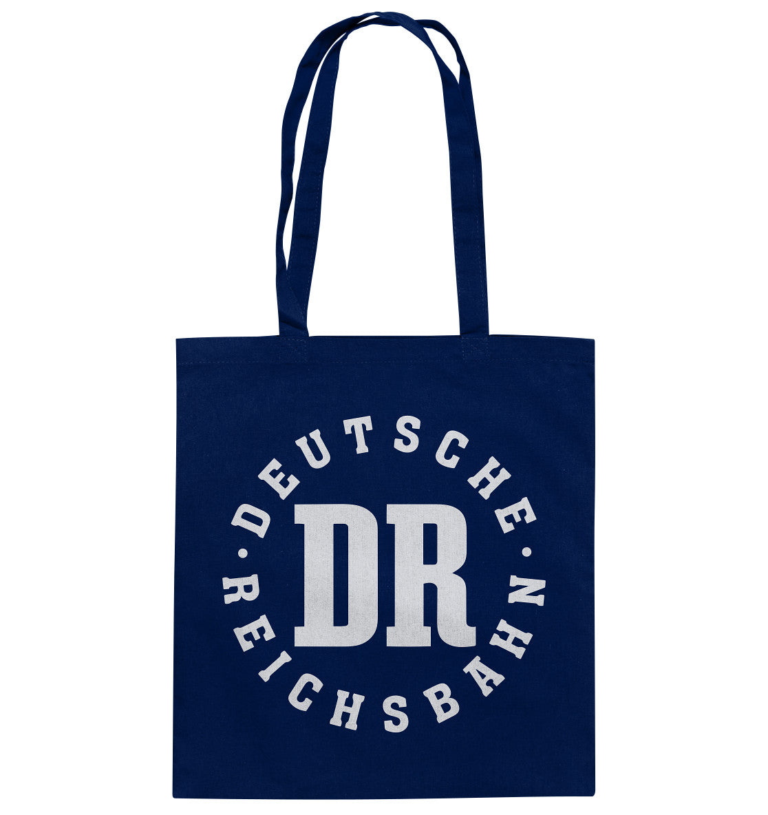 DDR Ostalgie Baumwolltasche • DR - DEUTSCHE REICHSBAHN - DUNKEL