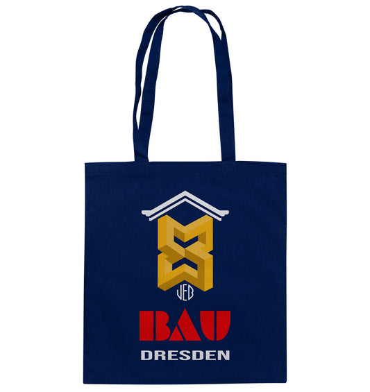 DDR Ostalgie Baumwolltasche • VEB BAU DRESDEN
