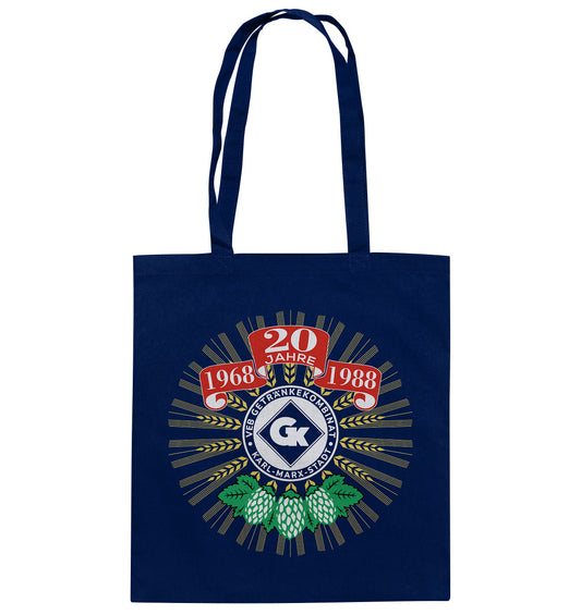 DDR Ostalgie Baumwolltasche • 20 JAHRE VEB GETRÄNKEKOMBINAT KARL-MARX-STADT