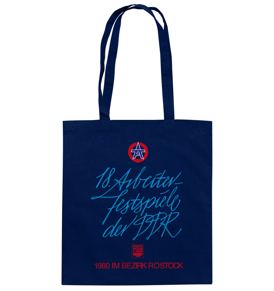 DDR Ostalgie Baumwolltasche • ARBEITERFESTSPIELE DER DDR ROSTOCK 1980